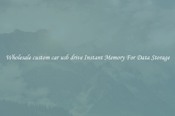 Wholesale custom car usb drive Instant Memory For Data Storage