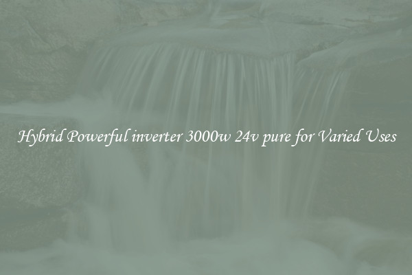 Hybrid Powerful inverter 3000w 24v pure for Varied Uses
