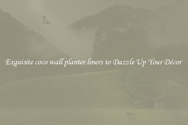 Exquisite coco wall planter liners to Dazzle Up Your Décor 