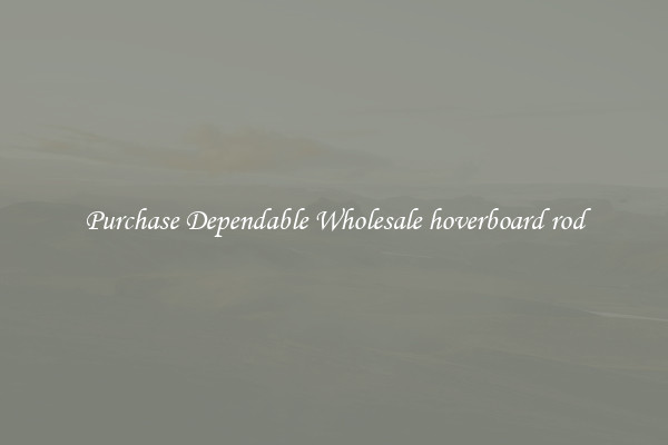 Purchase Dependable Wholesale hoverboard rod