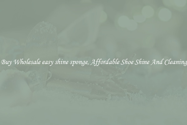 Buy Wholesale easy shine sponge, Affordable Shoe Shine And Cleaning